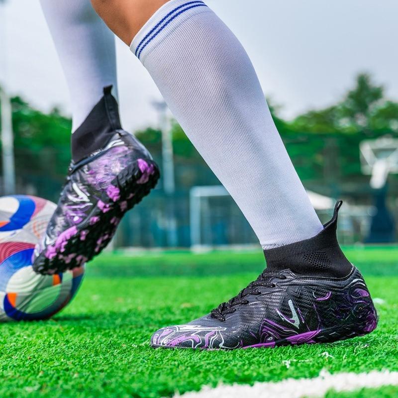 Size 34-46 Men/Women's Camouflage Football Boots Rubber Soft Sole Short Nail Artificial Turf Youth Children Football Shoes