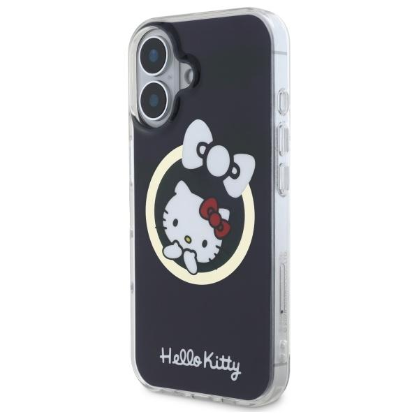 Hello Kitty Hkhmp16Shflbk Iphone 16 6,1Czarny/Black Hardcase Iml Fun Bow Magsafe