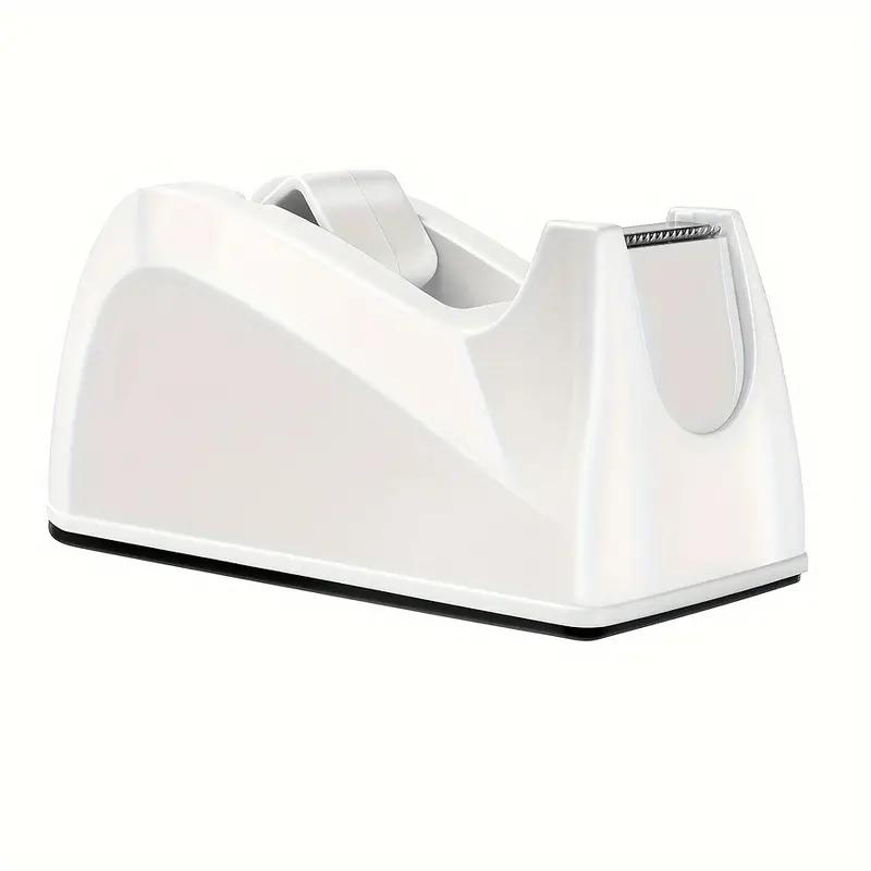 

Легкий в использовании компактный белый диспенсер для ленты Pieceaging с лезвием из нержавеющей стали - Портативный, нескользящий держатель для канцелярских принадлежностей для офиса