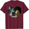 Moda Caliente Dama y el Vagabundo - Camiseta Beso de Espaguetis Corazón S-4XL Regalo para las Cuatro Estaciones