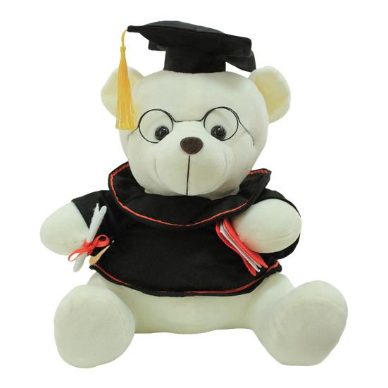 Urso de Pelúcia de Formatura, Animal de Pelúcia Macio, Ursinho Personalizado da Turma de 2026 com Robe Bordado, Lindo Presente de Formatura para Ela ou Ele