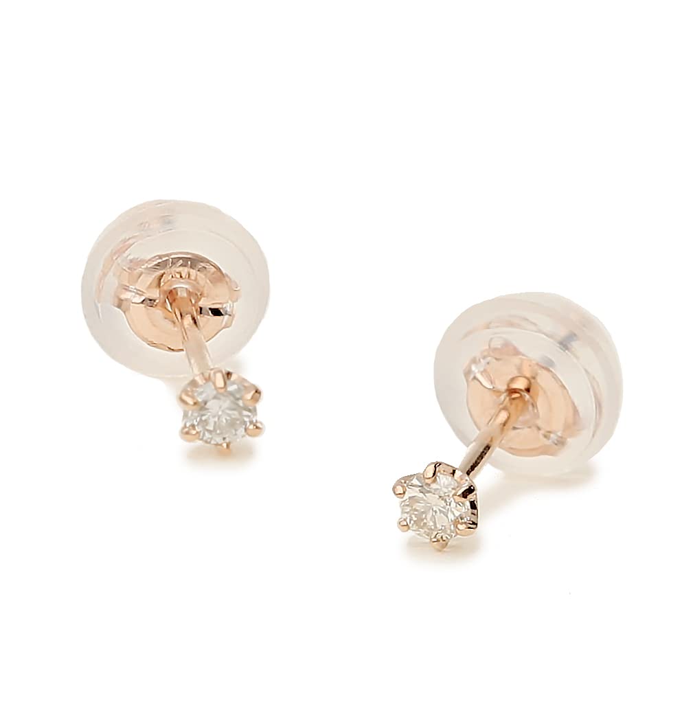 

Серьги L&Co из розового золота K10 с бриллиантами 0,06 карата 43-7787