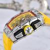 Barrel-Shaped Quartz Watch with Multifunctional Design and PU Strap
