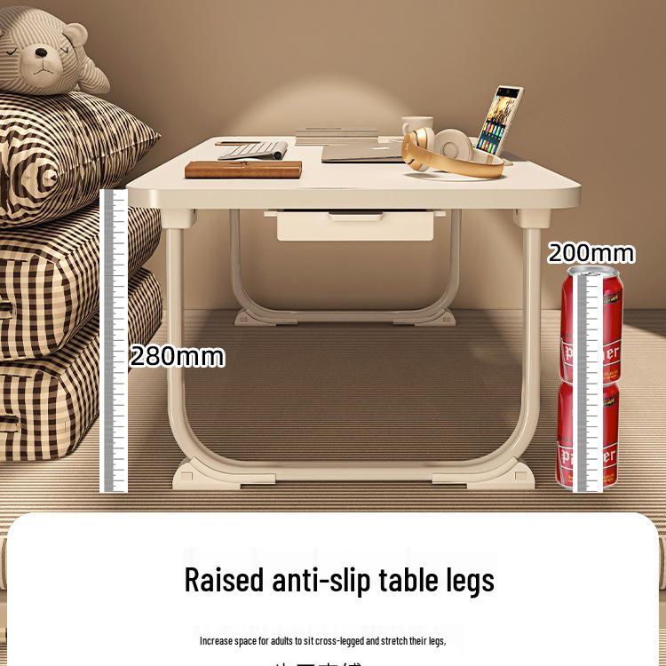 Folding Bedside Laptop Desk: Bay Window & Dorm Use