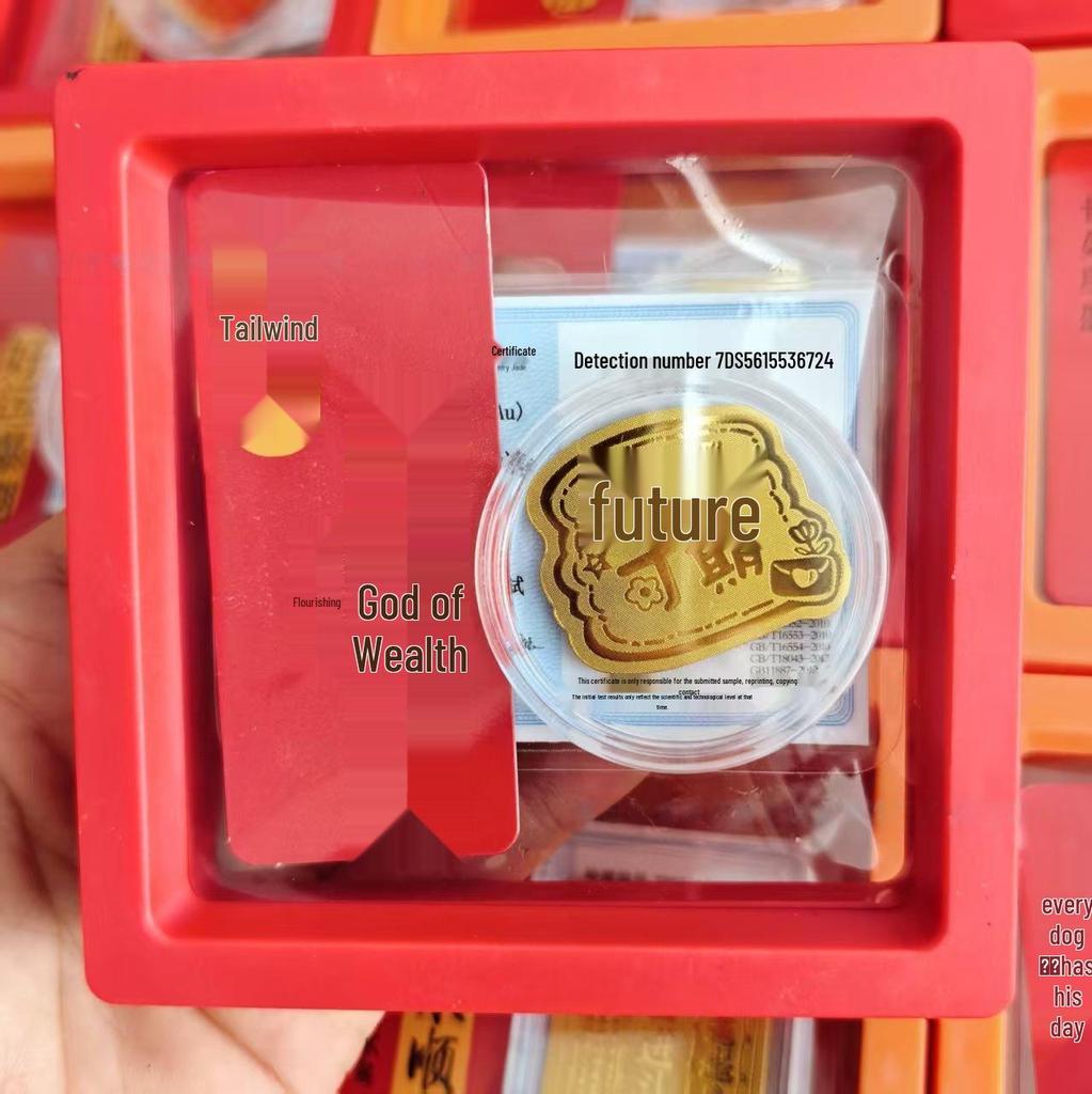 New Year Horse Gold Princess Fortune Treasure Card & Sticker Gift Set