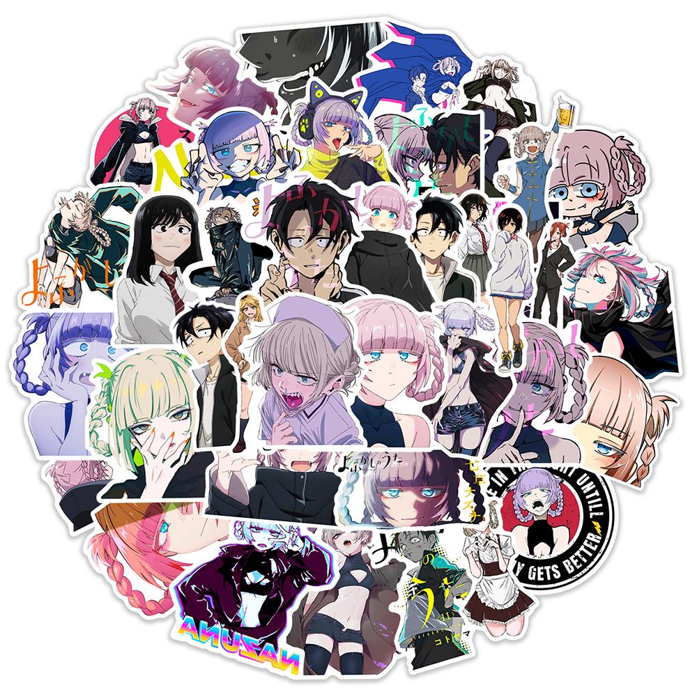 10/30/50pcs CALL OF THE NIGHT Anime Stickers Cute Nazuna Nanakusa Cartoon Decals DIY Skateboard Phone Luggage Sticker Decoration