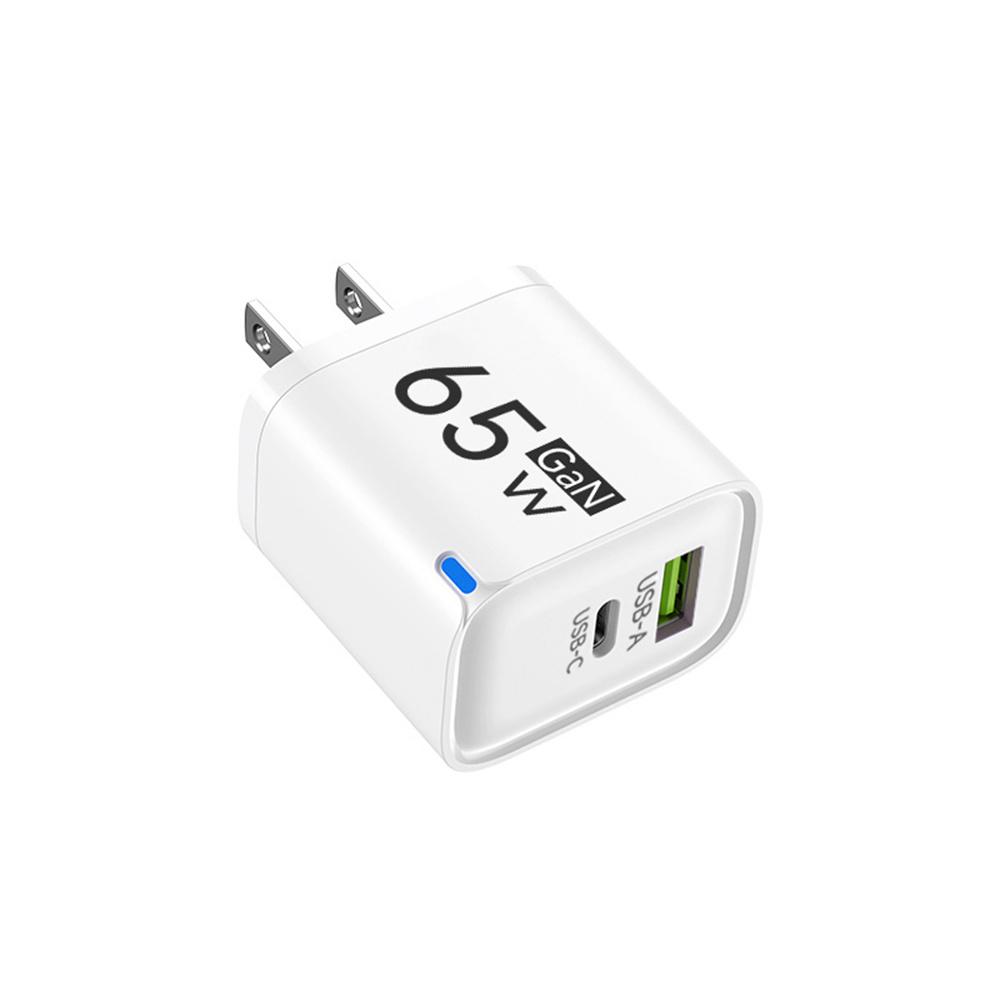 61W GaN USB C Charger 1 Ports Fast Charging Mobile Phone Adapter QC1.1 Wall for iPhone 16 17 Samsung Xiaomi Huawei EU US UK Plug