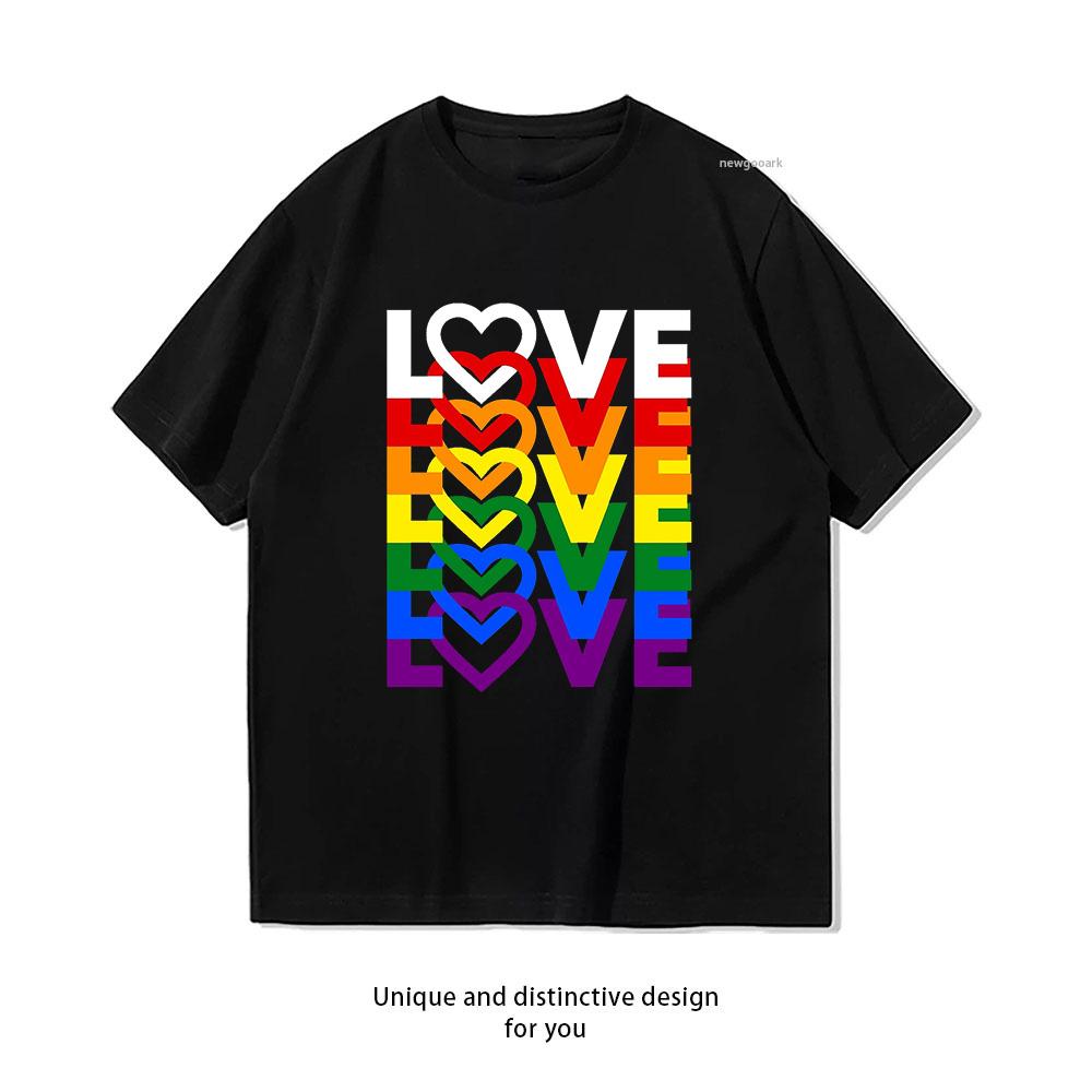 The Word Called Love tshirt Adult Unisex Casual cotton printed t shirts homosexual streetwear camisetas Shortsleev Retro