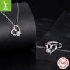Cross-Border Love Is Eternal, Mozzarella Diamond Ring, Super Flash Ring, Heart-Shaped Fashion Wedding Ring For Women