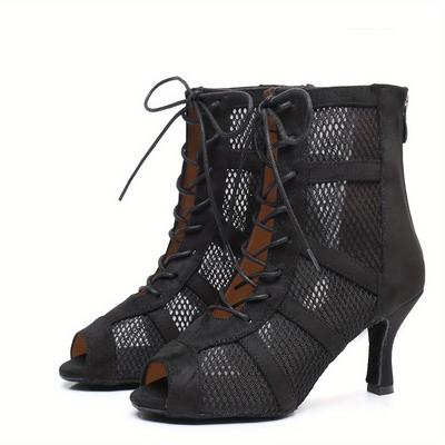 Fashion High Heel Dance Shoes Women's Boots New Style Latin Dancing Shoes Ballroom Banquet T Catwalk Shoes Pole Dancing Sexy Fashion