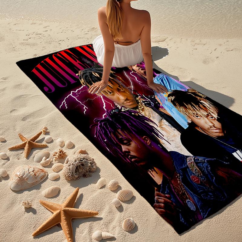 Ultra-Soft Beach Towel with Juice WRLD Theme,Ideal for Pool - Camping, Diving - Perfect Travel Essential, Vibrant Beach Towel.