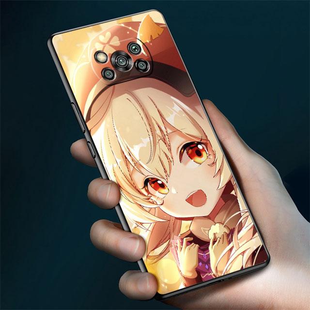 Case For Xiaomi Mi Poco X3 NFC X4 Pro F3 M3 C40 F4 GT M5 M4 F1 11 Lite 11T 10T 9T Silicone Phone Cover Genshin Impact Girl Funda