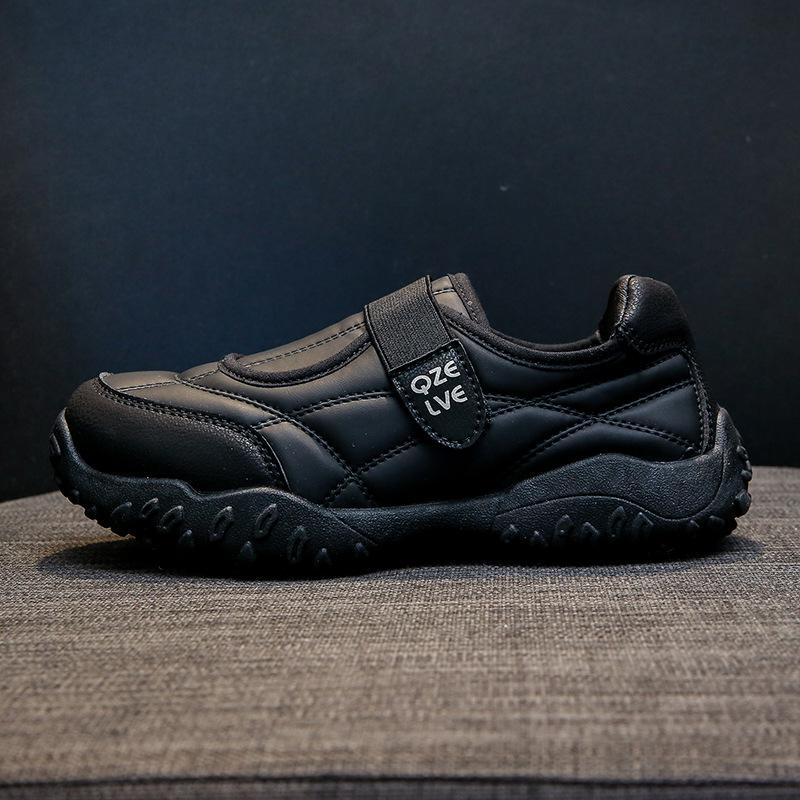 2025 Autumn and Winter New Korean Version Round Head Little White Board Shoes Women's Velcro Casual Sports Shoes Fashion Mary Jane Single Shoes