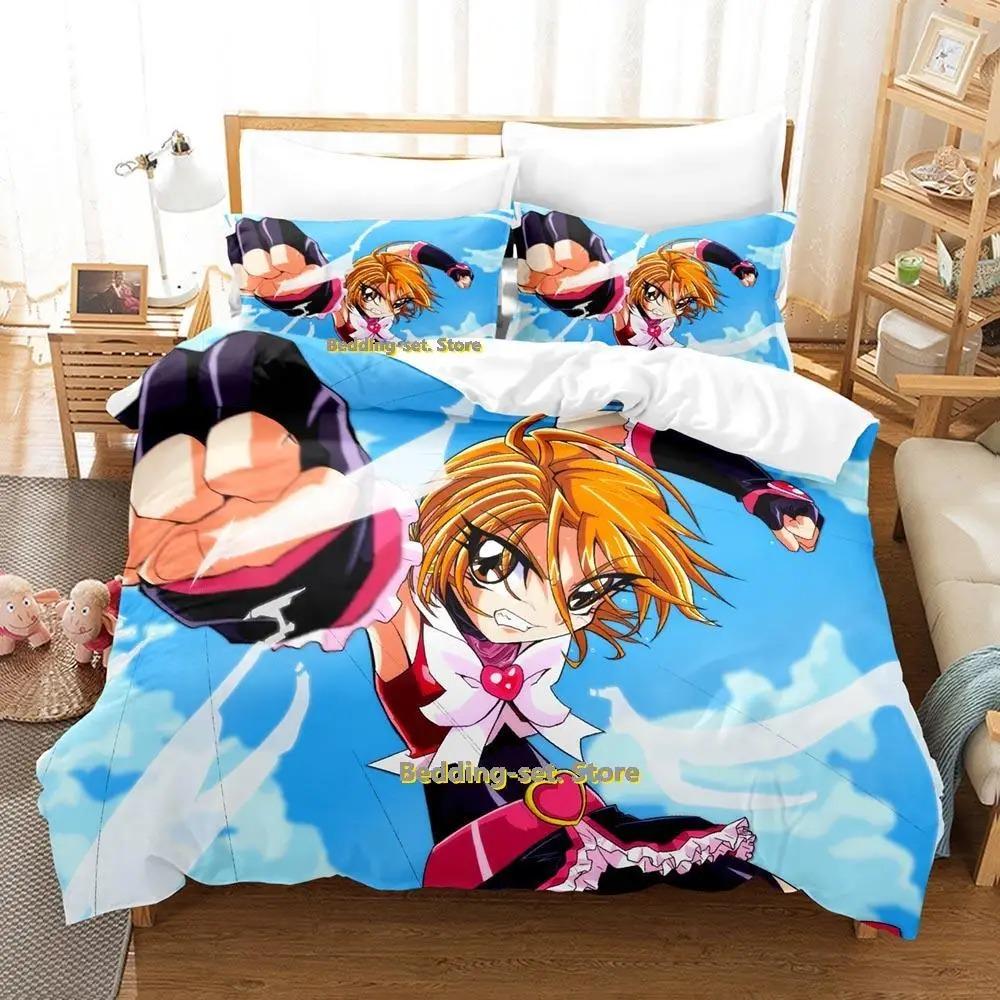 Nuevo Juego de Ropa de Cama Pretty Cure Individual Twin Full Queen King Size Funda Nórdica de Anime para Decoración de Dormitorio de Adulto Niño