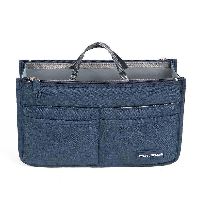 Korean Style Cationic Storage Bag Medium Bag Handheld Double Zipper Makeup Bag Large Capacity Travel Storage Inner Bag
