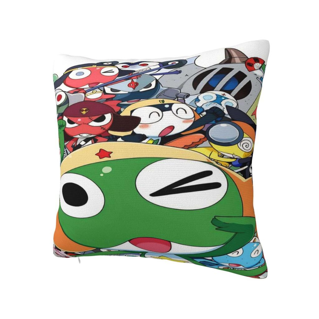 Anime Keroros Frog Pillow Cover Funny Pillow Case For Sofa Car Home Decor Cushion Cover Soft Design Pillowcases Gift