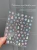 2024 Crystal Diamond Snowflake Nail Stickers - Christmas Tree & Snowman Designs