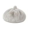 Furry Leopard Print Hat Thickened Pumpkin Painter Cap Plush Octagonal Cap  Commuting