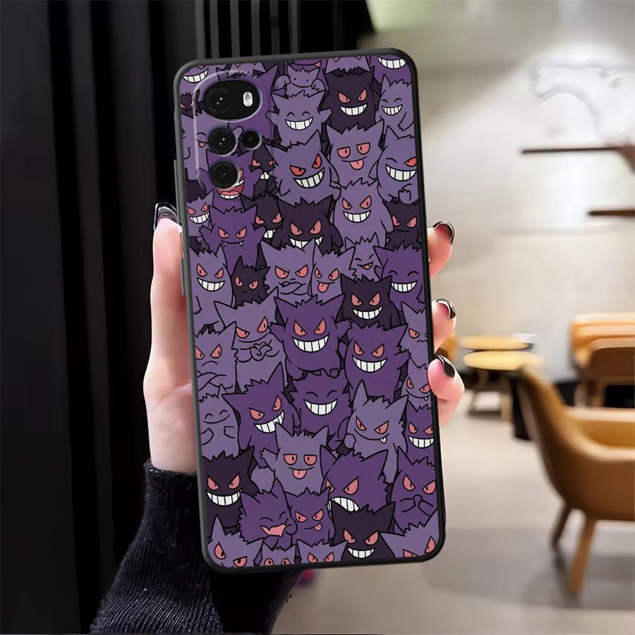 Case for Motorola Moto G52 G22 Edge40 G32 G60s G51 G73 G50 G53 G30 G71 Edge 20 Pro 30 Lite Phone Cover Hot Pokemon Gengar