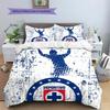 Cruz Azul Football Club Pattern Bedding Home Decoration Birthday Gift (1 * Duvet Cover + 2 * Pillowcase, Without Core)