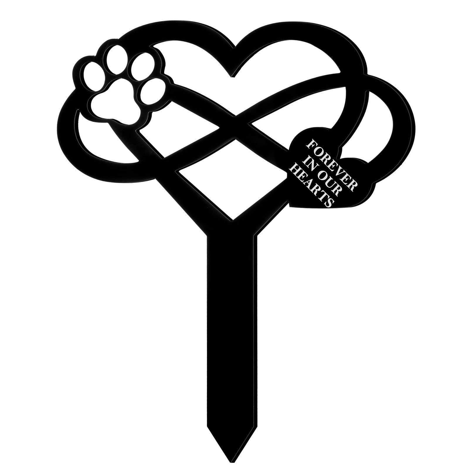 1PC dog cemetery insert commemorative plaque cat dog silhouette portrait ornament pet commemorative emotional design wall hanging