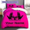 Custom Name JuL C'est Pas Des Lol Bedding,Quilt Set Quilt Cover Pillowcase Home Birthday Gift(1 * duvet cover + 2 * pillowcase, without core) -HE72