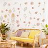 Boho Style Flowers Children’s Wall Stickers Girls Room Nursery Wall Art Decals for Living Room Bedroom Kids Room Home Decoration