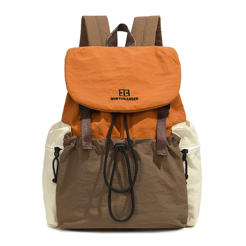 

Fashionable and Versatile Contrasting Student Schoolbag Leisure Large Capacity Commuting Backpack Outdoor Light Travel Mountaineering Bag