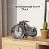 Vintage Motorradmodell Wecker Batteriebetrieben Schreibtischregaluhr Kinderzimmer Heimdekoration Geschenk