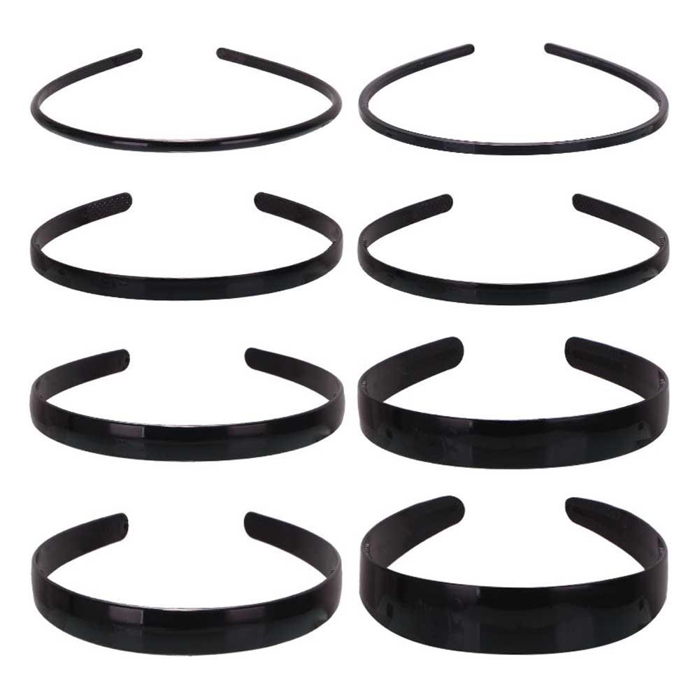 Elegant Black Hairbands For Women Trendy Toothed Non-slip Hair Hoop Hair Accessories Girl Face Wash Sports Headbands Headwear