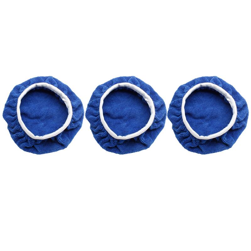 5-10inches Car Microfiber Polisher Pad Wash Buffer Waxing Sleeve Bonnet Polishing Hood for House Auto Cleaning Accessories