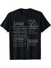 Roleplaying Dice Gamer Dragon Dad Stat Skills Wielding TShirt Graphic T Shirts Streetwear Short Sleeve Tee Camisas Streetwear