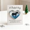 1/2/3Pcs Pocket Hug Pendant Heart Shape Horse Pattern Acrylic Christmas Hanging Ornament Home Party Festival DIY Gift