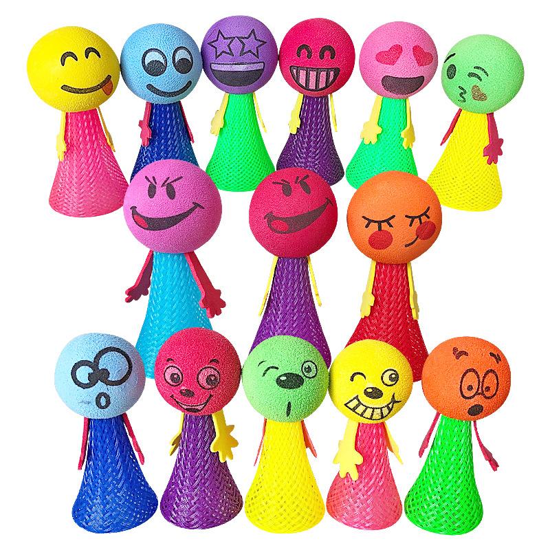 Bouncing Plastic Doll Toy Children's Toy Random Multi Color Children's Baby Gift Jumping Bouncing Elf Party Birthday Flying Man