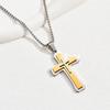 Gold Cross Pendant Necklace, Stylish and Simple Stacking Design Pendant Necklace Gift