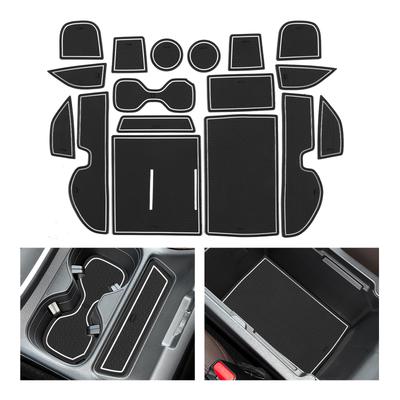 Anti-Slip Gate Slot Mat for Honda CR-V CRV 2023 + Non-Slip Door Groove Pad Cup Holder Interior Accessories