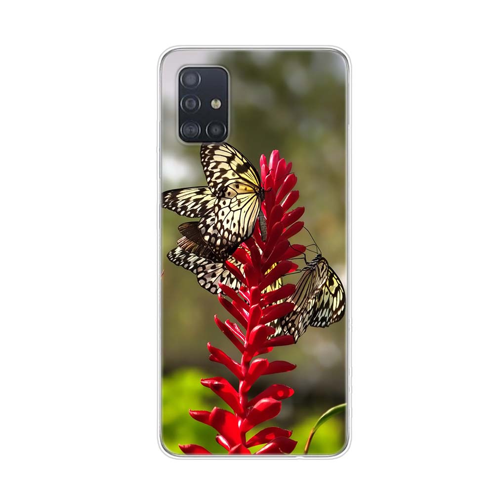 Cute Butterfly Fashion For Samsung Galaxy A01 A11 A12 A22 A21S A31 A41 A42 A51 A71 A32 A52 A72 A02S Soft Phone Case