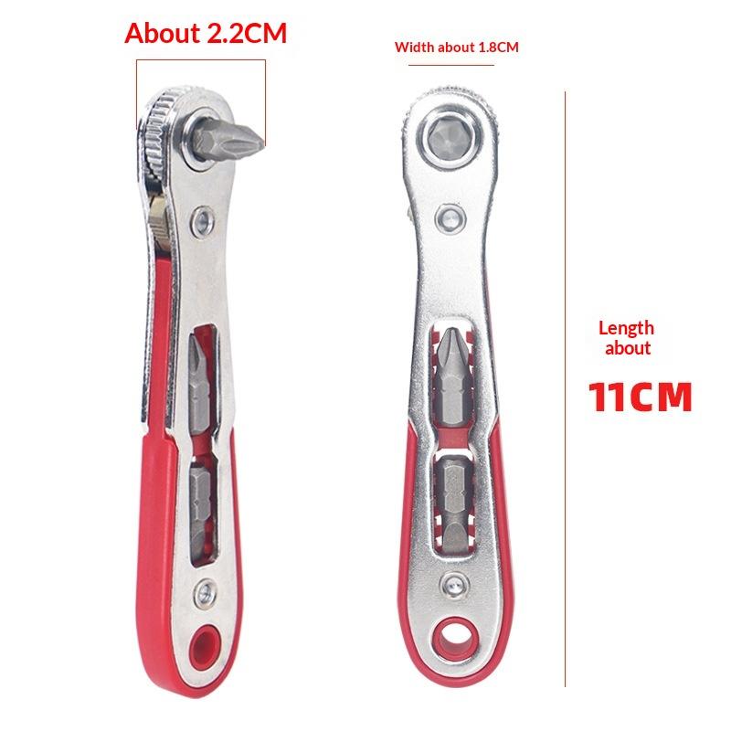 Adjustable Ratchet Wrench Multi-Function Quick Release Tool For Auto & Home Repairs