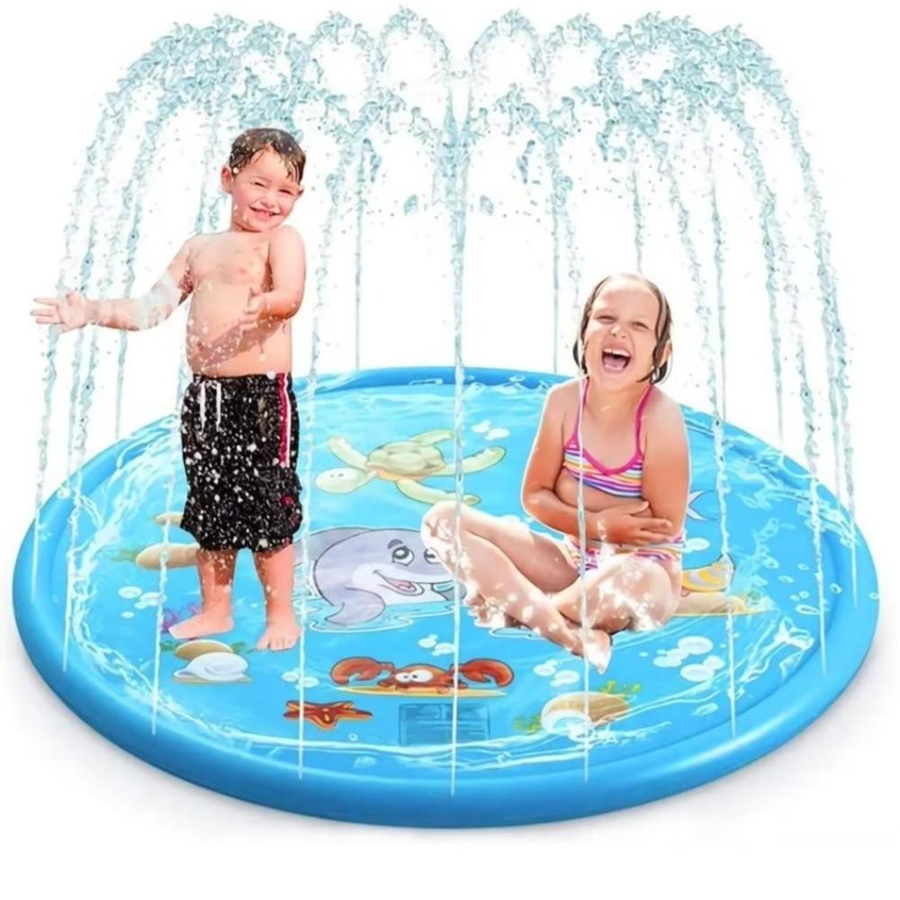Dolphin Inflatable Water Sprinkler Pad 170cm Lawn Swimming Pool New Outdoor Game Toy Outdoor