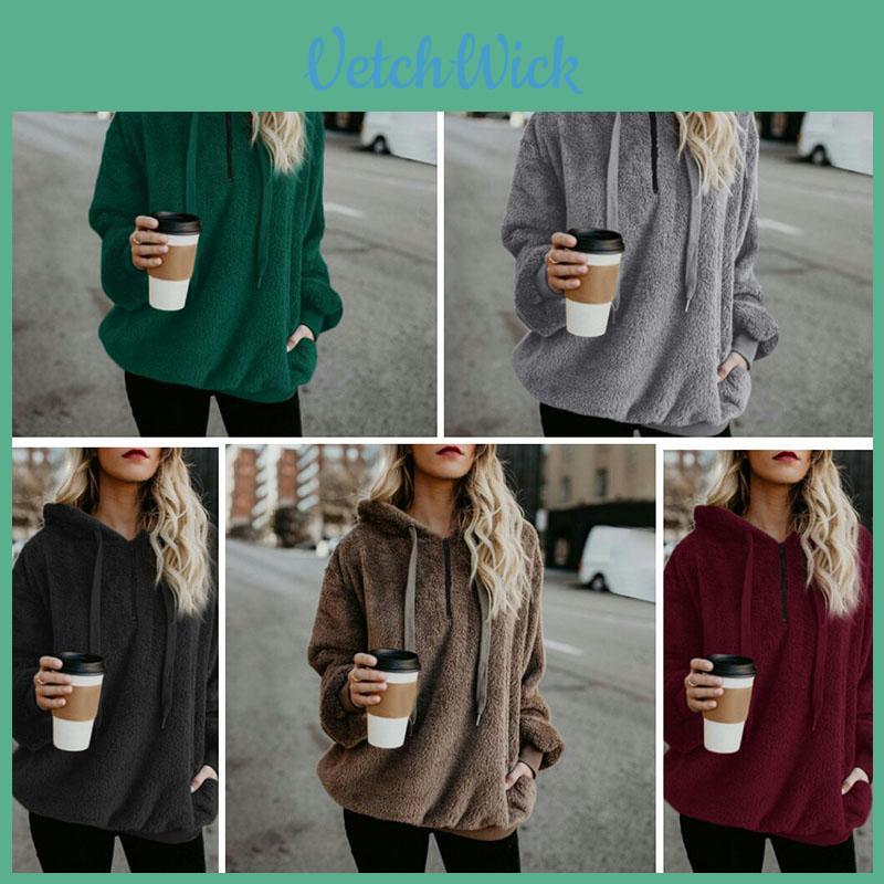 Cozy Fluffy Fur Hoodie For Women With Half-zip For Ultimate Comfort And Warmth