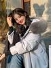 2025 Women's Korean Style Winter Down Jacket: Mid-Length, Hooded, with Large Fur Collar, Loose Fit, Thick and Warm.