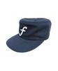 Paeseul F Logo Pillbox Washed Cap Navy