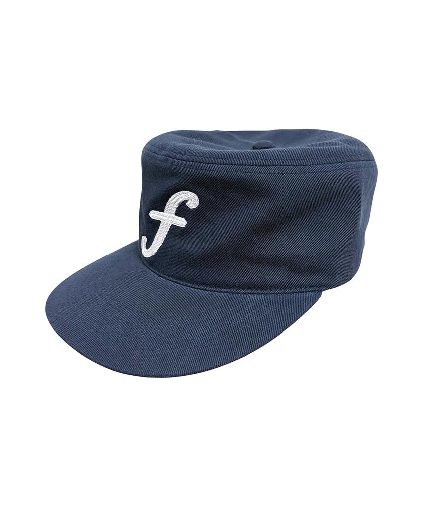 Paeseul F Logo Pillbox Washed Cap Navy