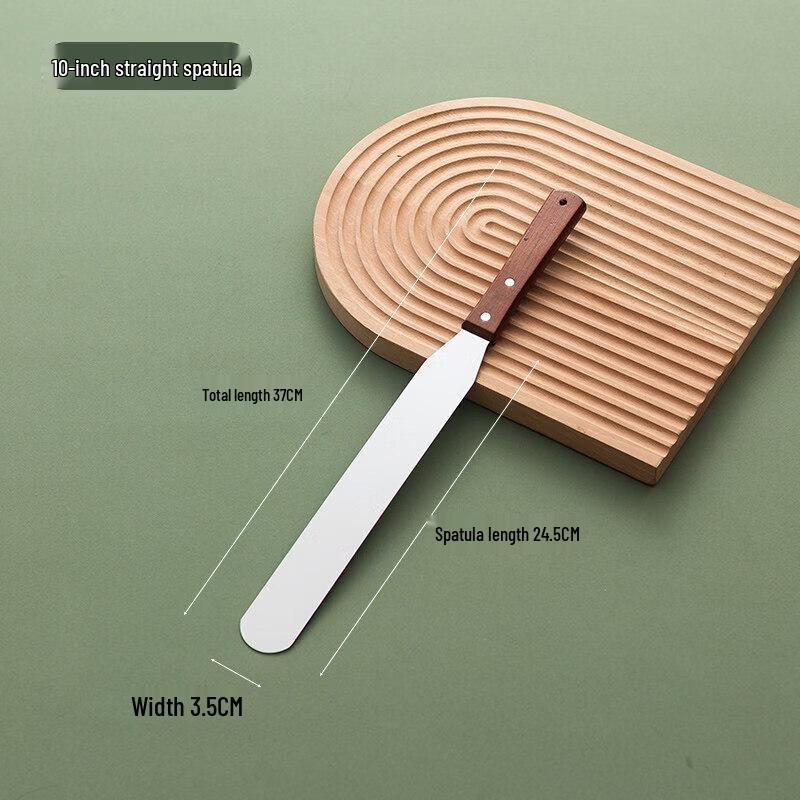 Qīwēi Wooden Handle Cranked Icing Spatula