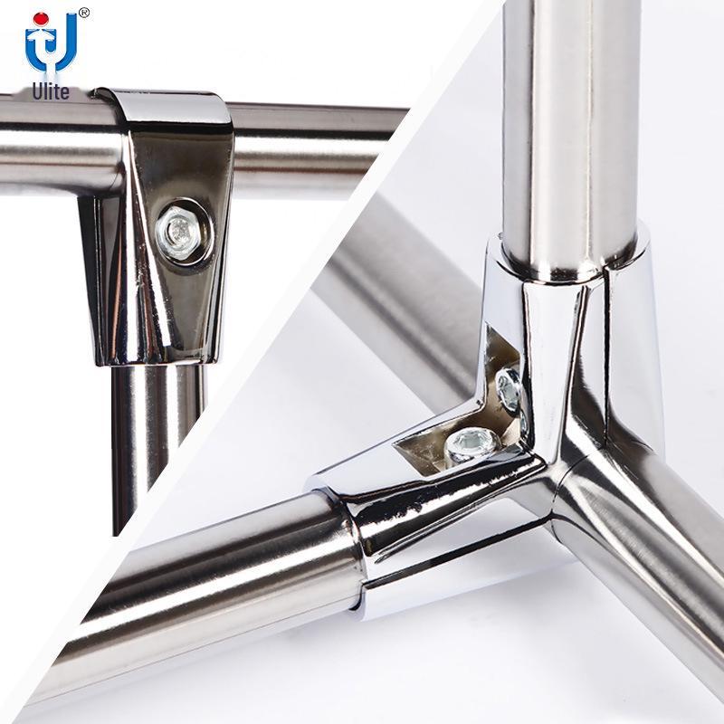 Youlite Stainless Steel Single Rod Clothes Rack - Floor-Standing Aluminum Alloy Drying Rack