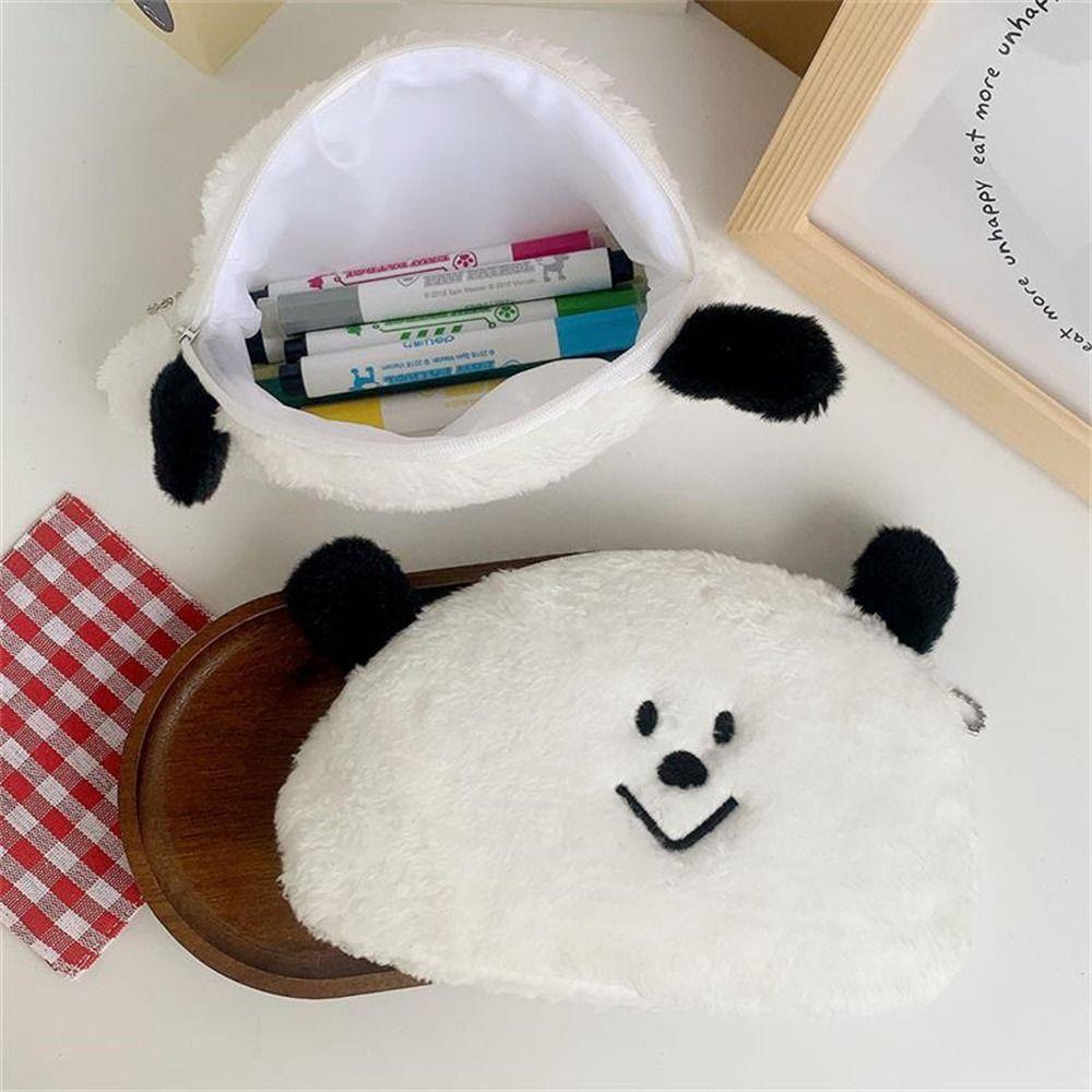 Stuffed Bag Plush Pencil Case Large Capacity Studnet Pen Bag Stationery Storage Bag  Grils Gift