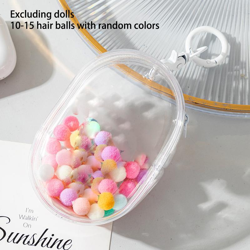 10Cm Plush Doll Out Bag Pvc Transparent Cotton Doll Transparent Display Pouch Clear Storage Case For Anime Cartoon Dolls