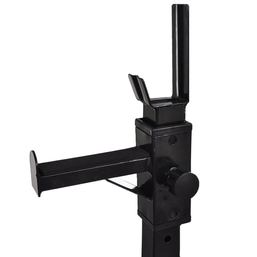 Vidaxl Barbell Rack Set with Barbell and Dumbbells, 30.5 Kg