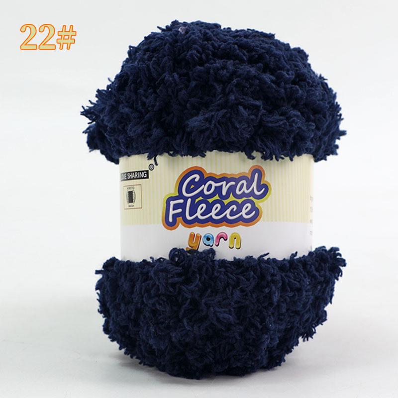 DIY Scarf Knitting Kit: Ice Yarn, Thick Coral Fleece, Gift for Her