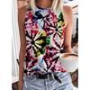 Fashionable geometric rainbow 3D printed vest